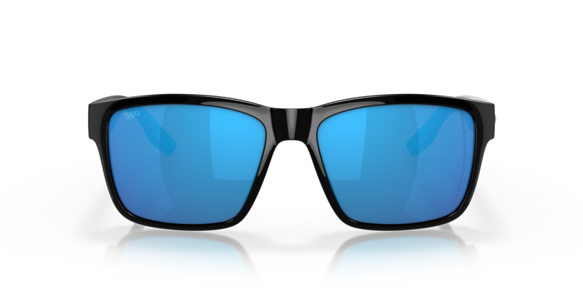 Costa Del Mar Paunch Shiny Black W/ Blue Mirror 580G